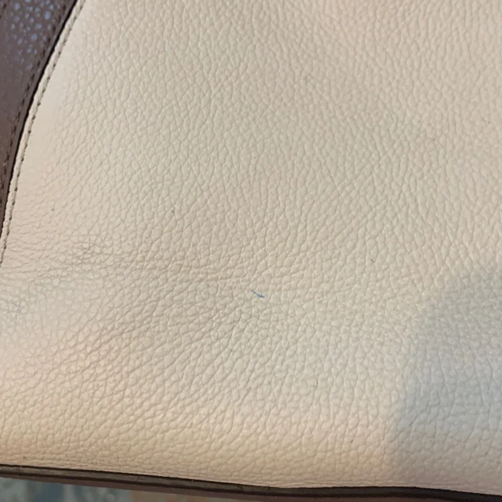 kate spade Two-Tone Cream and Brown Satchel